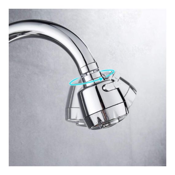 360 ° schwenkbarer Luftsprudler Wasserhahn - Wassersparender Strahlregler für Waschbecken mit erweitertem Bubbler Tap Belüfter und Doppelfunktionalität