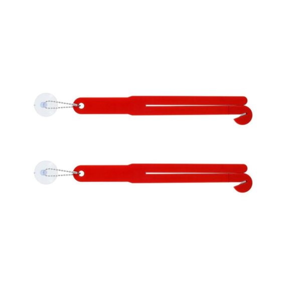 2er Set Lebensmittelbeutel-Slicer & Paketöffner aus Kunststoff – Tragbare Küchenwerkzeuge mit Kette Saugnapf & Quetscher-Funktion