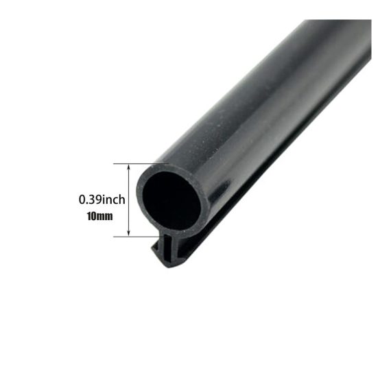 Fensterdichtungen 10m - Effektives O-Typ Dichtungsband für Fenster Türen Balkone Oberlichter und Kunststofffenster (Schwarz-10mm