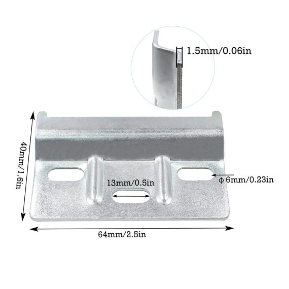 14er Set Stahl Regalträger & -stützen | Zodors Metall Tragerplatte für Hängeschränke | Schrankaufhangeschiene 60 mm Stahl verzinkt | Wandbefestigung für Hängeschränke und Schrankaufhänger