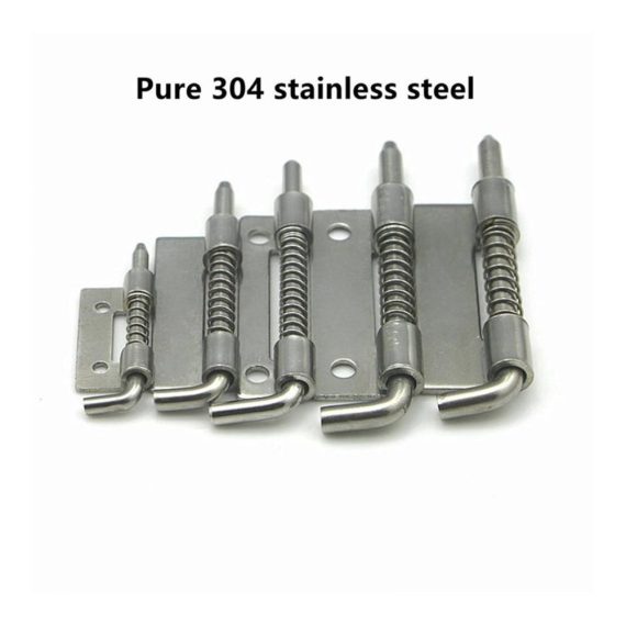 Edelstahl-Federriegel-Scharnier Sicherheitsverriegelung für Schweißverteiler-Schrank-Hardware (304 industriell 10 Stück ohne Loch
