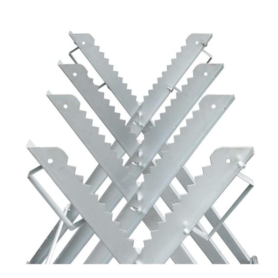 Metall-Sägebock Jiubiaz Robuster Holzsägebock mit 150kg Belastbarkeit Sägegestell für Kettensägen 81x80x80cm Holzbock