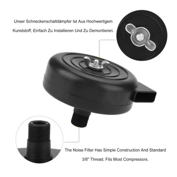 2er-Pack Luftfilter Kompressor mit Schalldämpfer für effiziente Luftkomprimierung