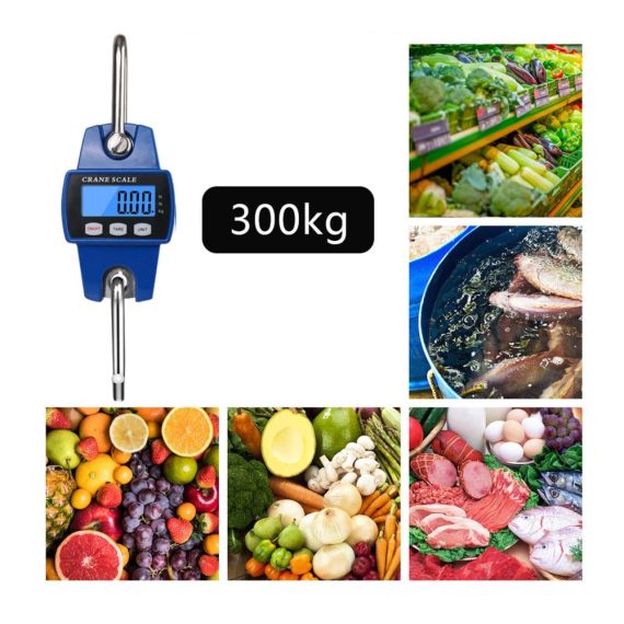 Digitale Kranwaage 300KG – Präzise Elektronische Hängewaage mit LCD Sensor & Haken für Industrie Jagd Bauernhof & Fabrik