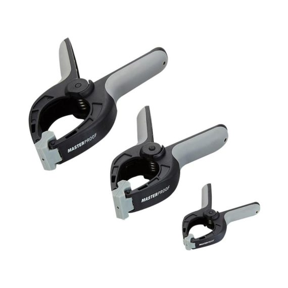 Federklemmen Set 3 Stück große Nylon Spannklemmen mit robusten Kunststoffgriffen - 6-Zoll 4-Zoll 3-Zoll Klemmen für vielseitige Anwendungen wie Leimen und Fixieren