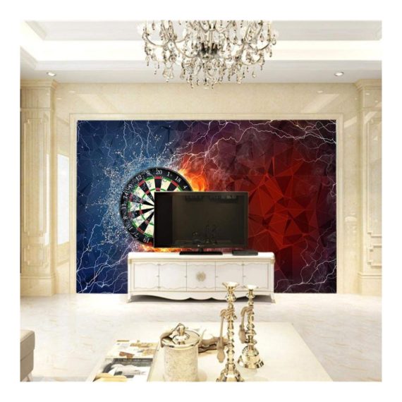 3D Fototapete Darts Turntable Sci-Fi Effekte für Schlafzimmer - Vlies-Tapete mit Waldmotiv und Tierwandtapete (250cmx175cm