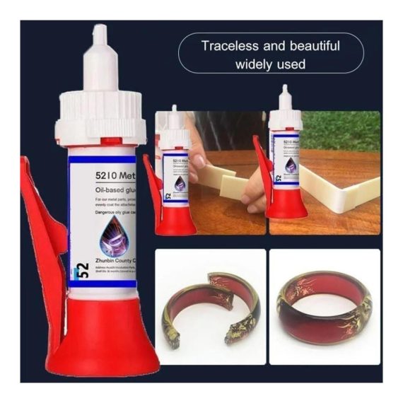Multimaterial-Reparaturkleber | Leistungsstarker Sekundenkleber für Lot- und wasserfeste Reparaturen | Spurenloser Multifunktionskleber | Ideal für verschiedene Materialien | 2er-Pack