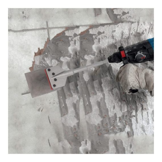 Bodenschaber SDS-Max 620x150 mm für effektives Entfernen von Fußbodenkleber Teppich Linoleum Fliesenkleber PVC-Fliesen und Farbe - Professioneller Spachtelmeißel