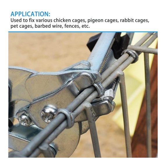 Sprengringzangen-Set mit 1200 Stück M-Nägel ideal für Hühnergeflecht Käfige Reparaturclips Schweineringzangen. Perfekt für Tierkäfige und Zäune inklusive Lötgelenk und Schweißen. (M-Nägel nicht im Lieferumfang enthalten