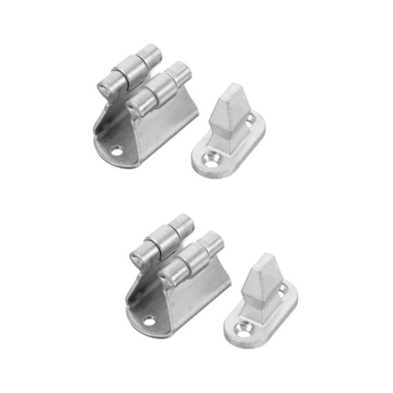 Edelstahl Türstopper Set - Magnetische Türschlösser mit Anhänger - 2 Stück Metall Türstopper inklusive Türkettenschloss für robusten Schutz