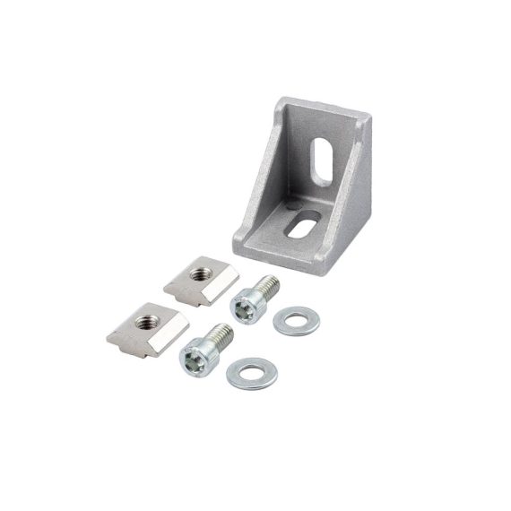 Aluminium Extrusion Verbinder - Stabile 20x Eckwinkel für 3030 Nut 8 Aluprofil | Ideale Wandhalterung & Befestigungsmaterial für Bauindustrie Strukturen