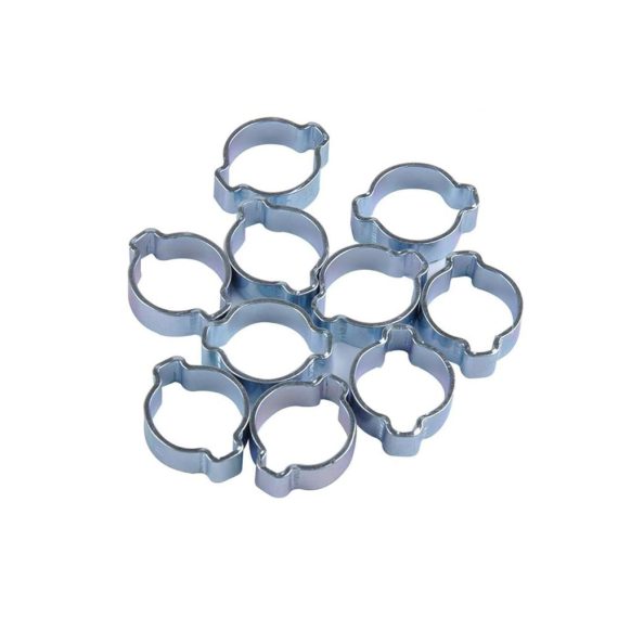 10Pcs Doppelohrschellen mit Schneckenantrieb - Robuste Rohrschellen und Schraubzwingen für Wasserschläuche (Größe 25-28mm