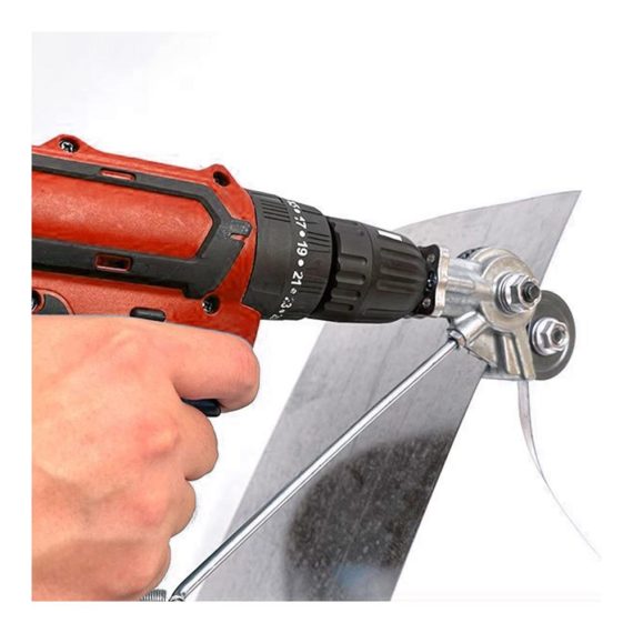 Elektrische Bohrschere - Präziser Blechknabber mit Aufsatz für Metallplatten und harte Materialien (Dediziertes Modell
