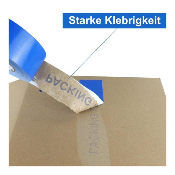 Panzertape BOMEI PACK - 2 Rollen Blaues Panzerband 50mmx30m - Wasserdichtes Klebeband für Reparaturen und Heimwerken - Gaffer-Klebeband mit hoher Klebkraft