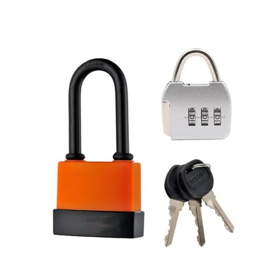 Wasserdichtes Vorhängeschloss mit 45mm langem Bügel - Ideal für Gym Locker Schule Garage Zaun und Schuppen - Inklusive 3 Schlüssel