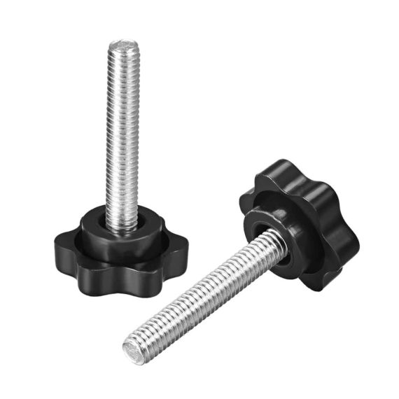 M6 Sterngriff Rändelschrauben - 15 Stück Sternschrauben M6 x 40MM mit Griff Gewinde Klemmknopf für Maschinen und Industrieausrüstung
