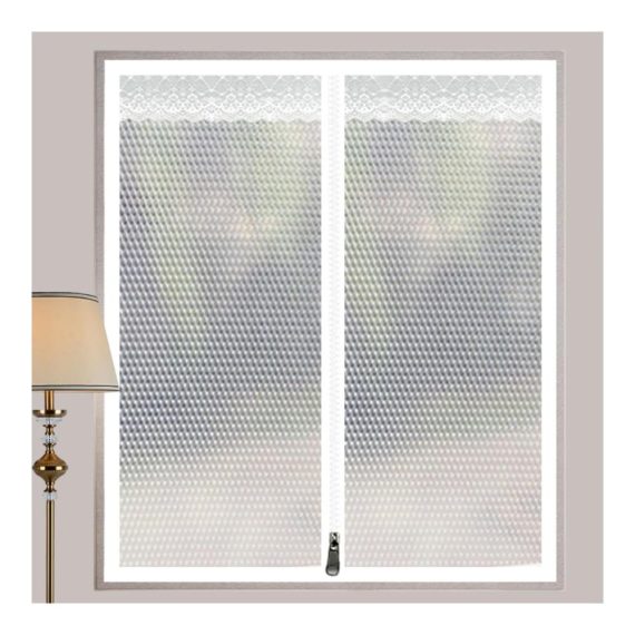 Premium Winterfenster-Isolierungsset inkl. Fensterdichtung Winddichter Fensterfolie Verdunkelungsvorhänge & Wärmeisolierung - Einfache Installation Anpassbar (W150xH100cm) Kälteschutz ohne Bohren