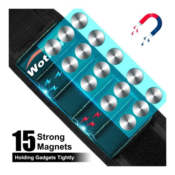 Magnetarmband Werkzeugbeutel für Männer – Ideales Vatertagsgeschenk für Handwerker Schrauben und Nägel sicher halten