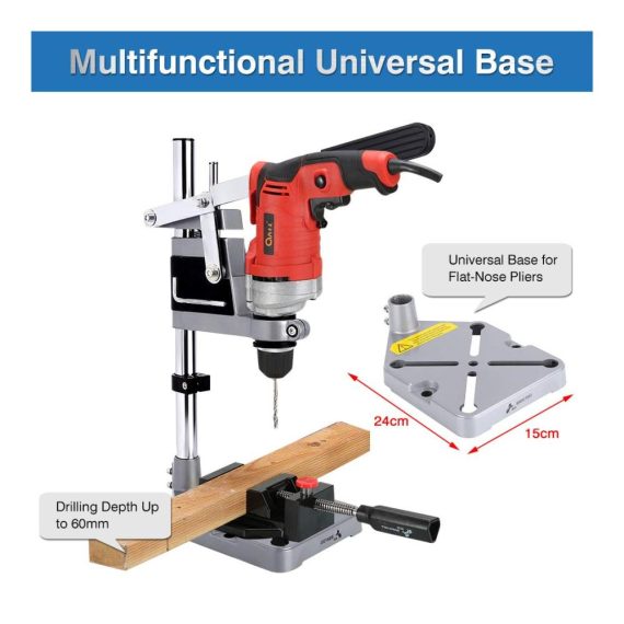 Bohrmaschinenständer mit Tischklemme - Verstellbarer Drill Stand für präzises Bohren und Reparaturen