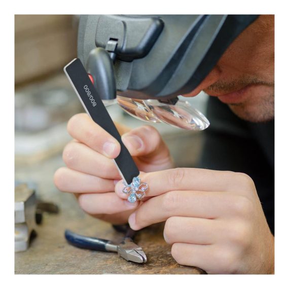 40-teiliges Schleifpapier und Polierstäbe-Set für Kunststoff Metall und Holz – Professionelle Schleif- und Polierwerkzeuge für Modellbau Schmuck und mehr