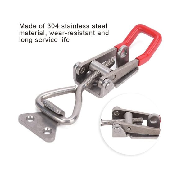 Edelstahl Kniehebelspanner - Verstellbarer Griff für schnelle sichere 250 kg Klemmung