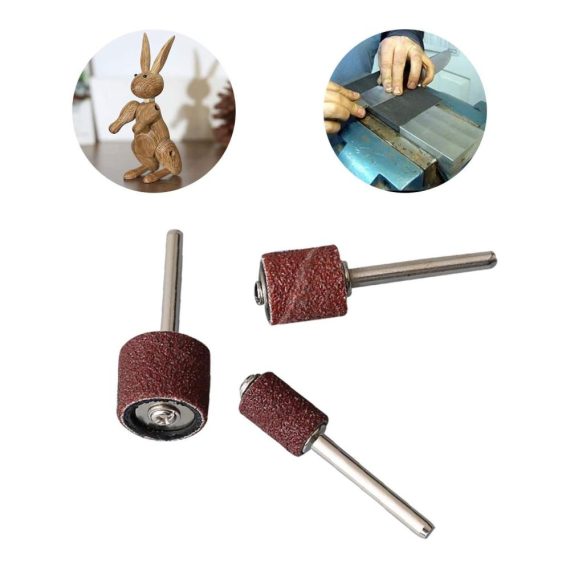 Professionelles 150-teiliges Schleifhülsen-Set für Dremel Drehwerkzeug - Drum Sander Kit mit 144 Schleifband Sleeves und 6 Schleifwalzen