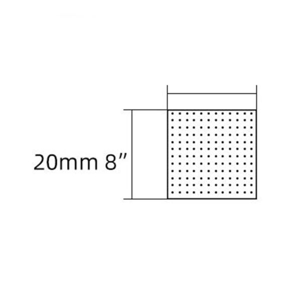 8 Zoll Regenduschkopf mit Druckverstärkung und Anti-Kalk Silikondüsen - Hochwertiger Edelstahl Einbauduschkopf in mattem Schwarz (Square
