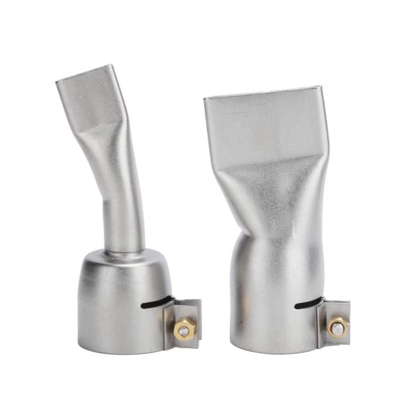 Heißluftpistolen Flachdüse Set - 2 Stück 20 mm & 40 mm Edelstahl Breitschlitzdüsen für Präzises Entlöten und Verschweißen - Hochwertige Flachschweißdüsen als Heißluftpistolen Lötzubehör Zubehör