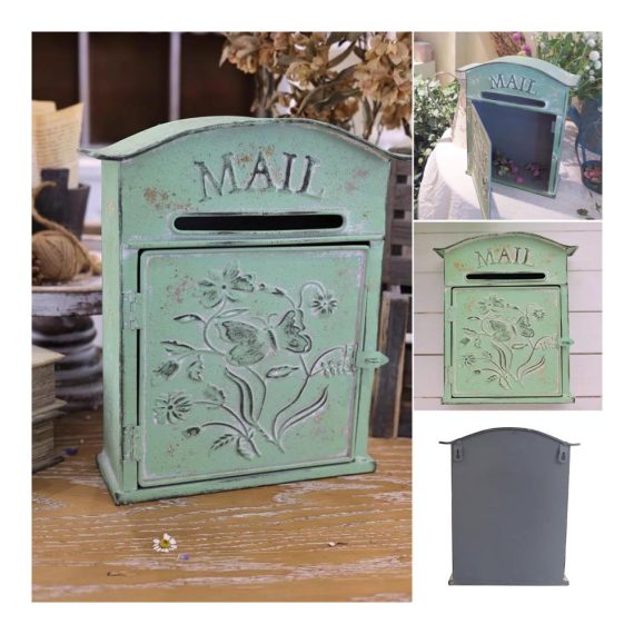 Europäischer Vintage Briefkasten - Rostgeschützter Galvanisierter Stahl für Draußen