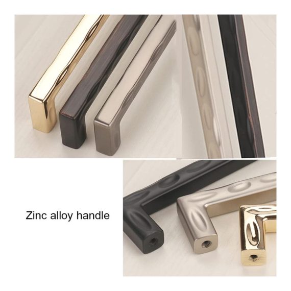 2er Pack Rot Bronze Bogengriffe für Schränke - Zinklegierung 256 mm Lochabstand