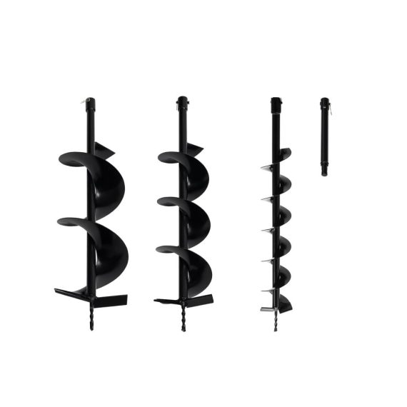 Gartenbohrer Set - Extra Lange Erdbohrer 3er Pack (10 15 20 x 75cm) für Bohrmaschine | Spiralbohrer Pflanzbohrer Grabungswerkzeug | Ideale Lange Bohrer zum Effizienten Löcher Graben im Garten