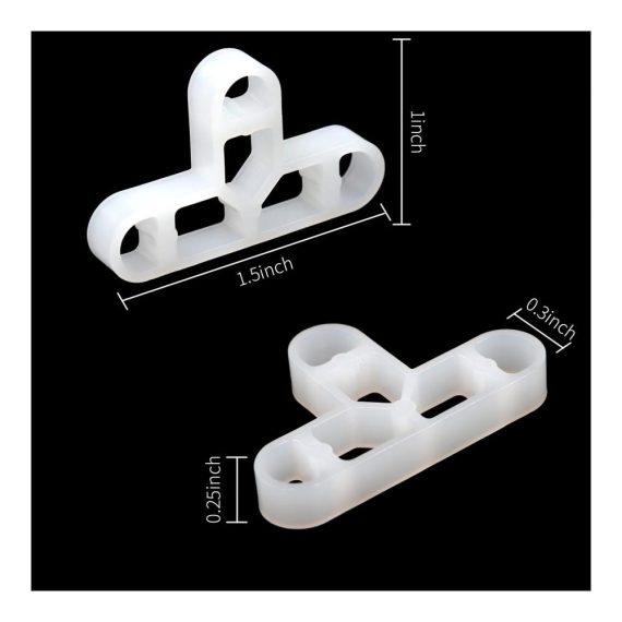 Fugenkreuze 10mm 100 Stück - T-Form Kunststoff Weiß - Ideal für Fliesen Pflastersteine Wände Garten und Terrassenplatten - Hohlstruktur für mühelose Verlegung - Heimwerkers Must-Have für präzise Fugen in Roten Ziegelsteinen