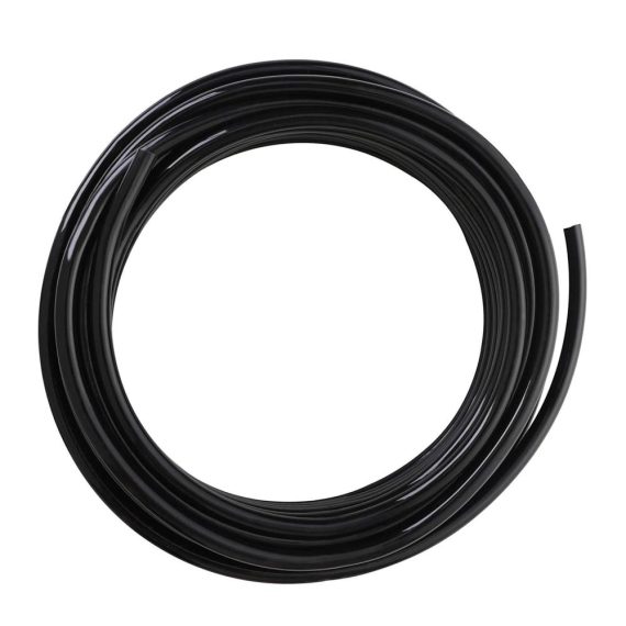 Pneumatischer Luftschlauch 6x4 mm - 15m Flexibler PU-Polyurethan Druckluftschlauch für Luftkompressoren Schwarz