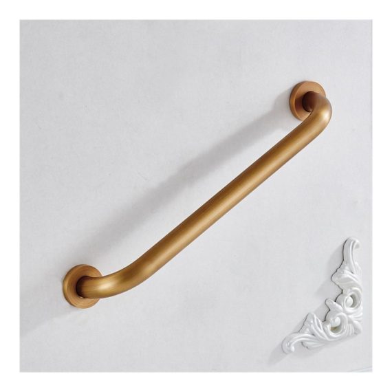 CASEWIND Messing Duscharmaturen mit Haltegriffen für Senioren - Wandmontage Badewanne Handgriff Antik Badewannengriff und Handgriff für Dusche