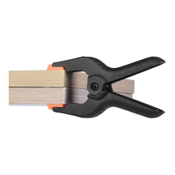 Federzwingen Set Noosverl - 12 Klemmzwingen mit großer Spannweite und hoher Spannkraft für präzises Klemmen bewegliche Klemmbacken und Leimzwingen inklusive