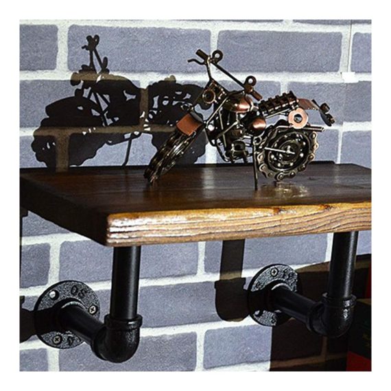 4PCS 1/2 Vintage Industrie Rohr Flanschmuttern - Schwarz Legierung Metall Flansche mit 3 Löchern für DIY Dekor in Küche Schlafzimmer Bar und Restaurant - Gewinde Boden Flansch aus Temperguss für Heizungsprojekte