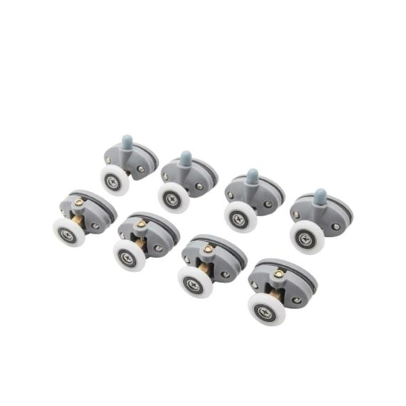 Duschtüren Oval ABS Nylon Einzel-Pop-Up-Riemenscheibe 23mm 25mm – Glastürrollen für Schiebekabine mit hochwertiger Hardware