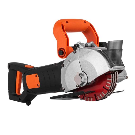 Wandfräse BuoQua 4800Watt - Nutfräsen Maschine für Ziegel Granit Marmor Beton - 5000 U/min 42mm Schnitttiefe - Inklusive 5 Sägeblätter