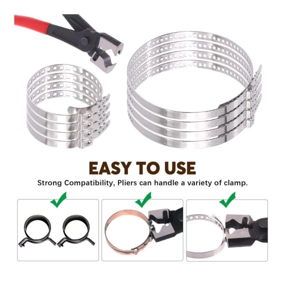 9-teiliges Zangen-Set Edelstahl Schlauchklemmenzangen & CV Boot Clamp Kit für Auto-Reparaturen