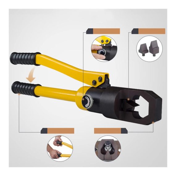 Hydraulischer Mutternsprenger mit 2 Schneidköpfen M8-14 M16-24 - Professioneller Klemmschrauben-Ausdrücker für effizientes Arbeiten in der Größe 45x6cm