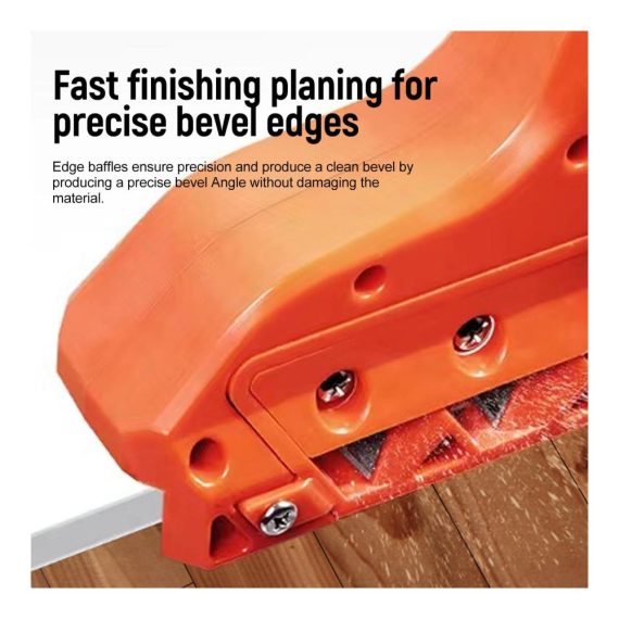 Einhandhobel für Gipskartonplatten mit Schnellschneider Kantenhobel und drei Klingen – Gipskarton-Fasenschneider für präzise Schnitte bei 45 ° und 60 °
