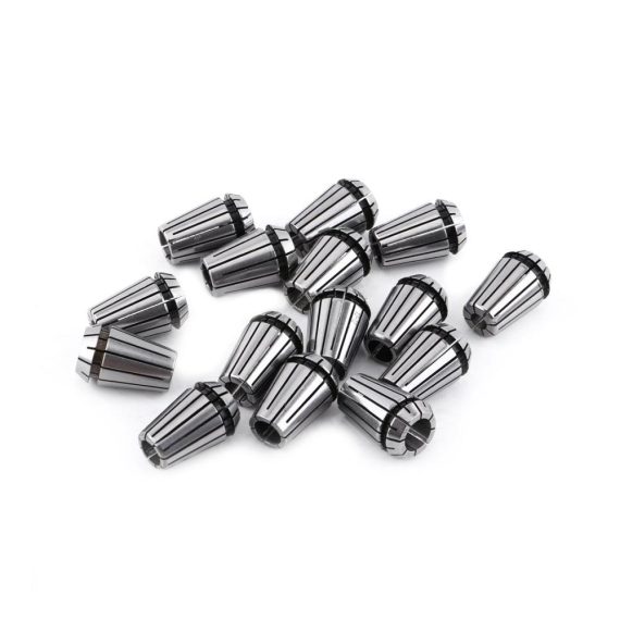 ER20 Präzisions-Spannzangen-Set (15-teilig) für CNC-Graviermaschinen und Fräsdrehwerkzeuge - Spannbereich 1–13 mm
