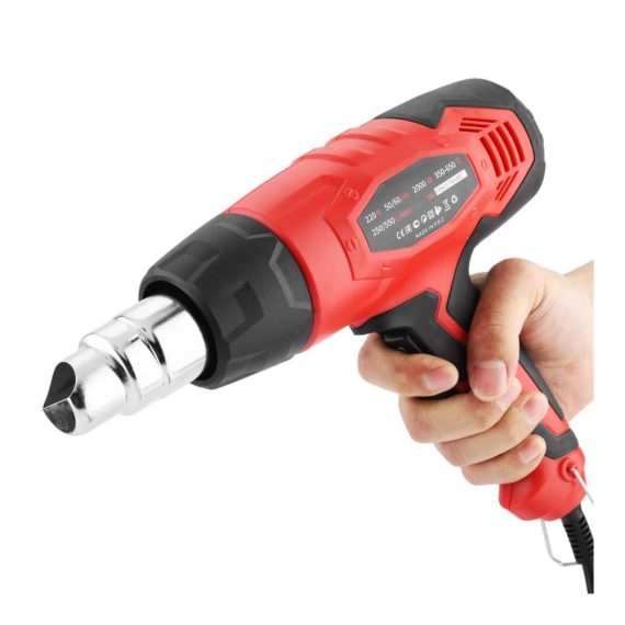 Elektrische Heißluftpistole 2000W mit 4 Düsen 2 Temperaturregelungen (350/650℃) - Ideal für Schrumpfschlauch Embossing Handwerk und Trocknungsfarbe