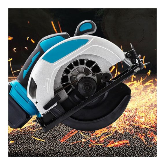 Kreissäge 18V Akku – Handkreissäge mit 45° Neigungsfunktion Holzsäge 4500RPM Drehmomentstark kompakte Abmessungen 27.3 * 13.2 * 18 cm