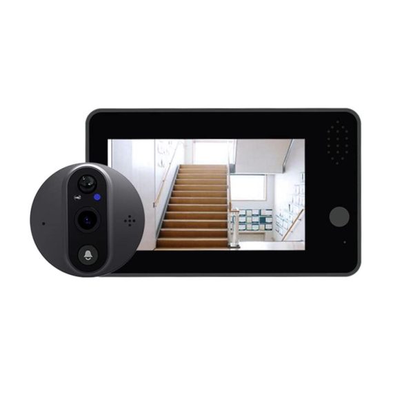 Intelligente WiFi-Türspion-Klingel mit 1080P Kamera 120° Sicht 43-Zoll-LCD Tuya Smart - Innovative Türklingel für maximale Sicherheit