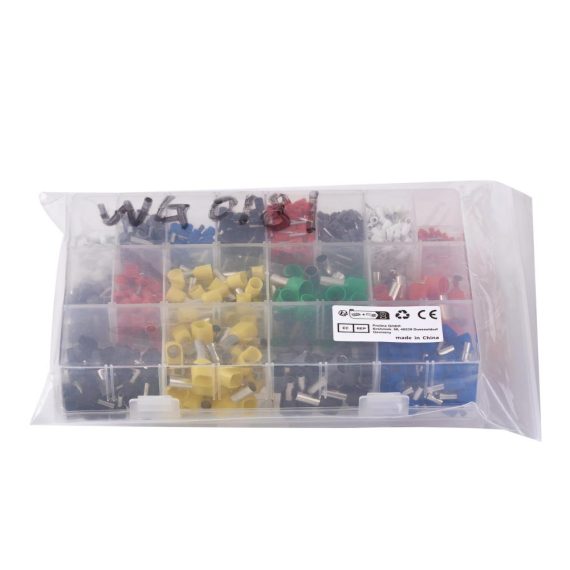 1200-teiliges Set Isolierte Twin & Einzeilige Aderendhülsen 03-16 mm² | Anschlussklemmen & Kits
