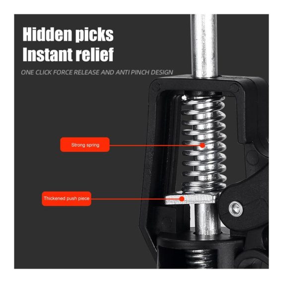 Teleskopischer Rahmen- & Bandspanner Vielseitiges Third-Hand-Tool für Trockenbau Range Hoods & Ratcheting Cargo