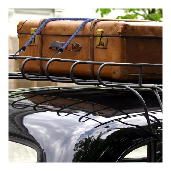 12er Set Gummiseile Robuste Transport- und Gepäckspanner 30-95cm - Gummispanner für sicheres Befestigen und Spannen