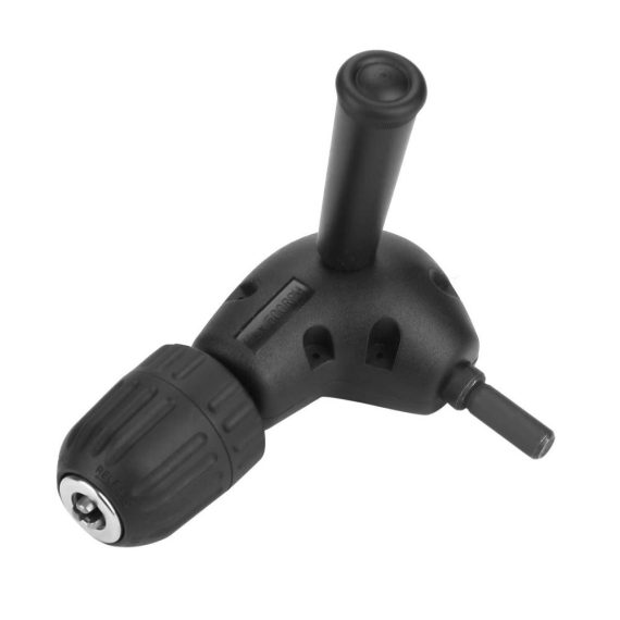 90-Grad Bohrmaschinenadapter 3/8 Zoll Schnellspannbohrfutter - Präziser rechtwinkliger Bohrerzusatz mit 95-mm Rundschaft für effizientes Bohren und optimales Bohrerzubehör