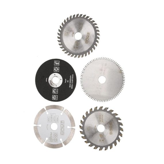 5er Set Mini Hartmetall Kreissägeblätter Ø 85x15mm - Ideal für Holz Metall & Alu - Sägeblätter für Präzises Schneidwerkzeug